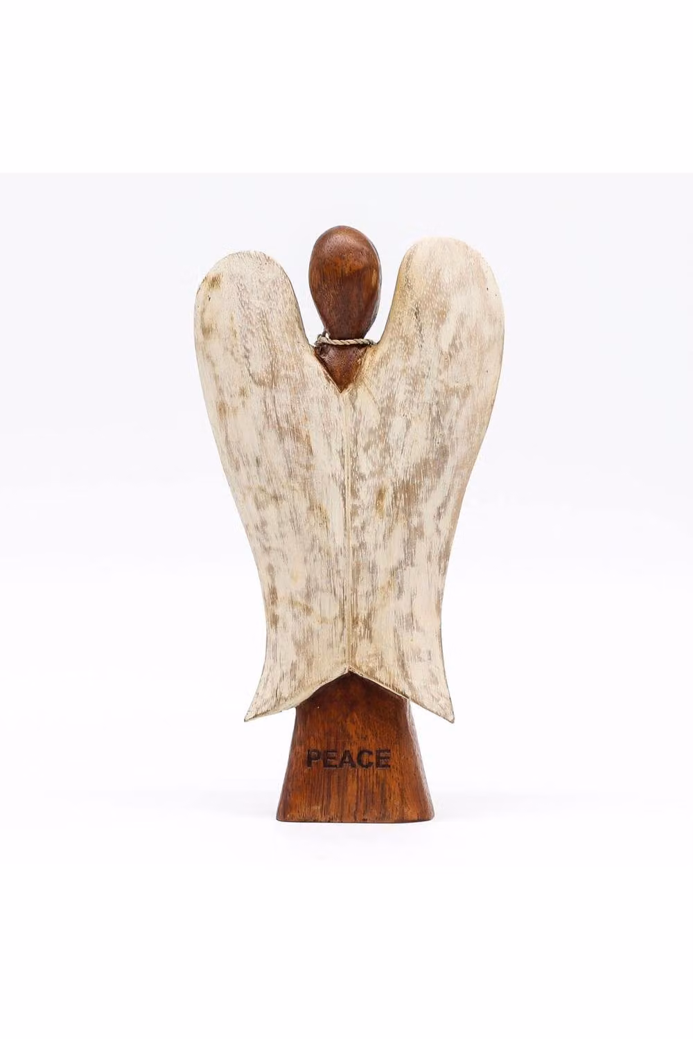 KDMD Hati Hati Angel Handcrafted Brown Wooden Sacred Angel Tabletop Gift, Height: 20 cm – 2