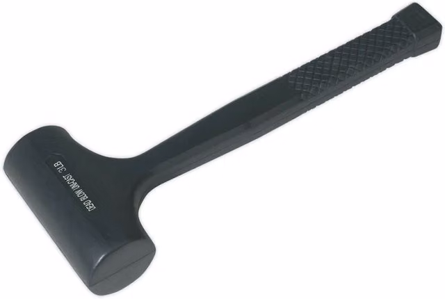 Loops 1.36kg Dead Blow Hammer with Black and Multicolour Soft Rubber Head