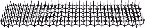St Helens Home & Garden Small Animal and Bird Deterrent Strips, Black, Pack of 6