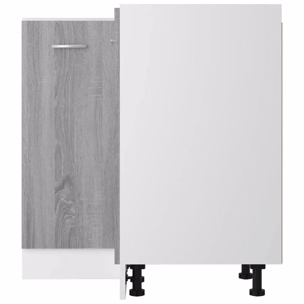 Berkfield Home Grey Sonoma Kitchen Base Unit with Hinged Doors and Internal Shelves, W/D/H: 75.5 x 75.5 x 75.5 cm – 3