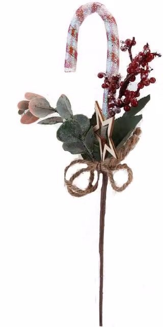 VFM e-Store Red Berry Candy Pick Christmas Decoration Ornament, Height: 29 cm – 1