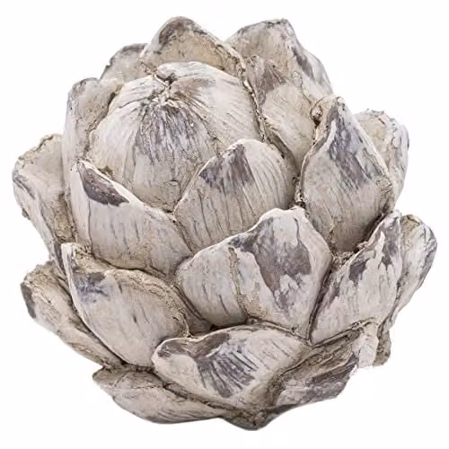 Love Lace Garda Decorative Small Artichoke Ceramic in White and Multicolour