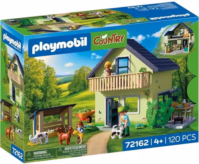 Playmobil Farm House with Animals in Red
