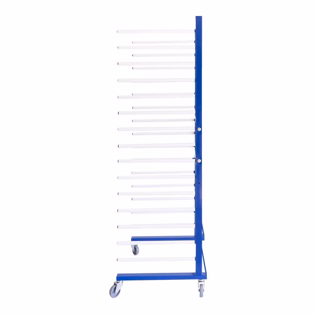 Monstershop Combi Spray Drying Rack Trolley with 4 Trolleys and 3 Connectors in Blue Steel – 3