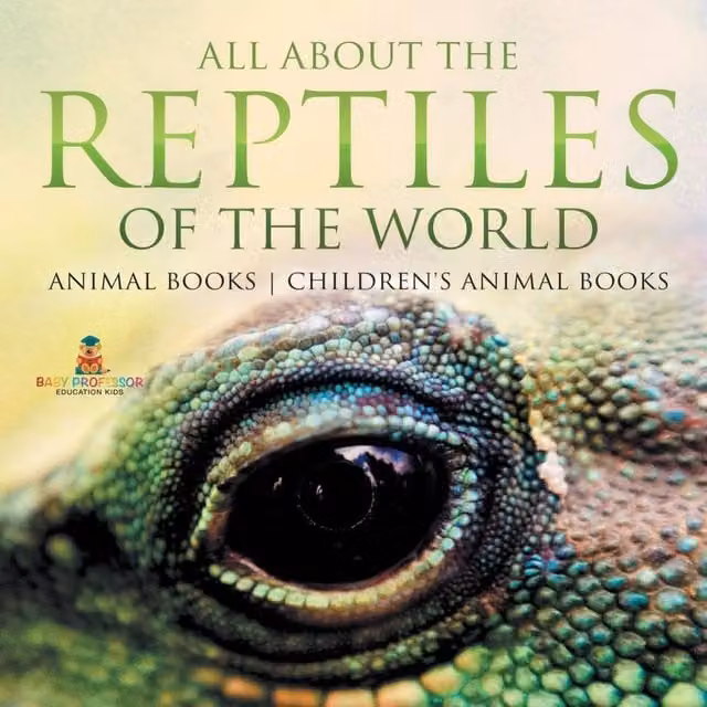 Baby Professor All About the Reptiles of the World Childrens Animal Book in White and Multicolour