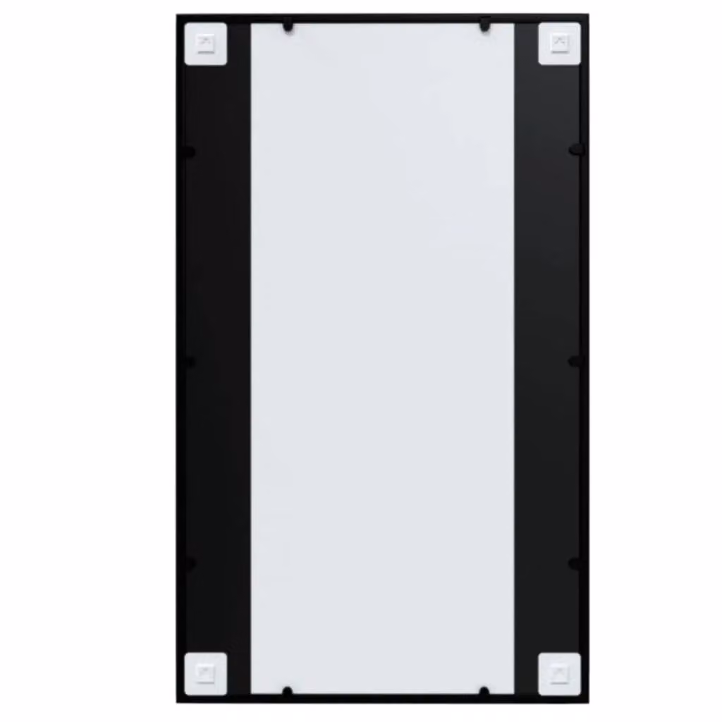 Berkfield Home Set of 4 Classic Square Metal Wall Mirrors in Black, W: 60 cm x H: 60 cm – 2