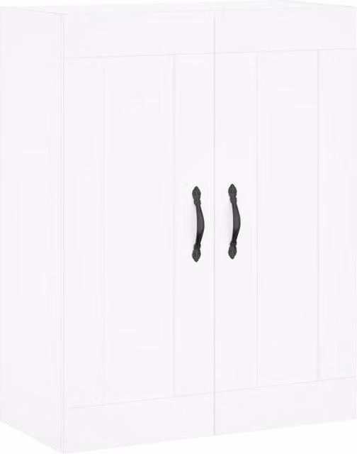 Berkfield Home Wall Mounted Cabinet in White, W/D/H: 69.5 x 34 x 90 cm