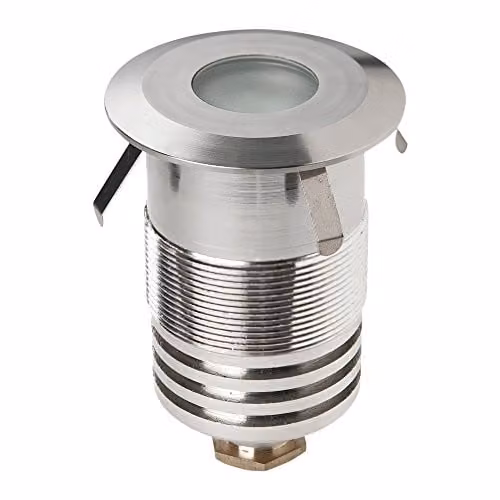 Netlighting Gea Power LED Recessed Step and Floor Light with Colour Filter, Grey/Silver, IP67