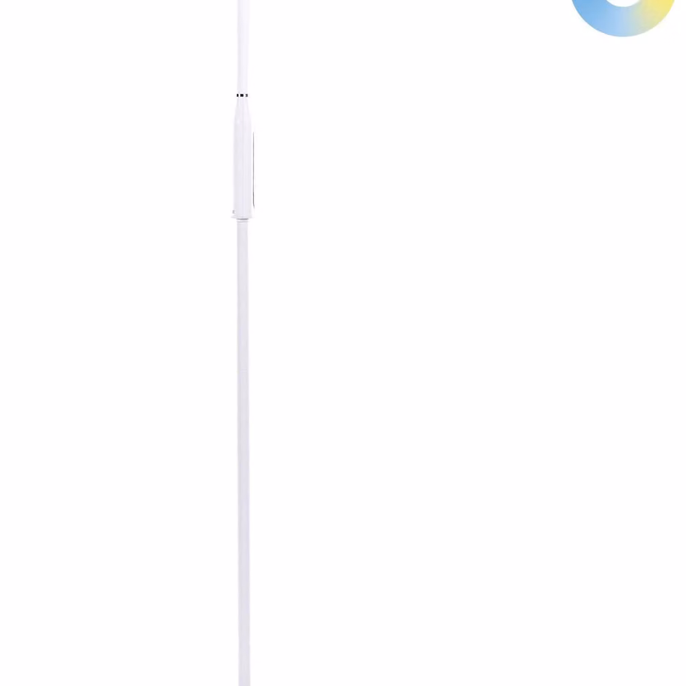 Wyld and Coco White Dimmable Dual-Ring LED Floor Lamp with Bendable Arm, Height: 148 cm – 2