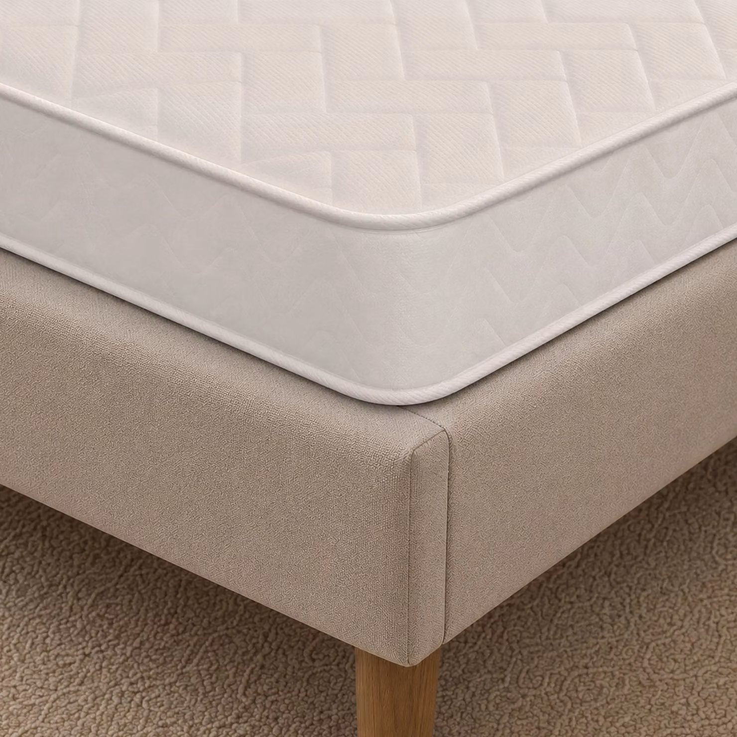 Starlight Beds White Hybrid Memory Foam Mattress, W/D/H: 140 x 200 x 18 cm – 2