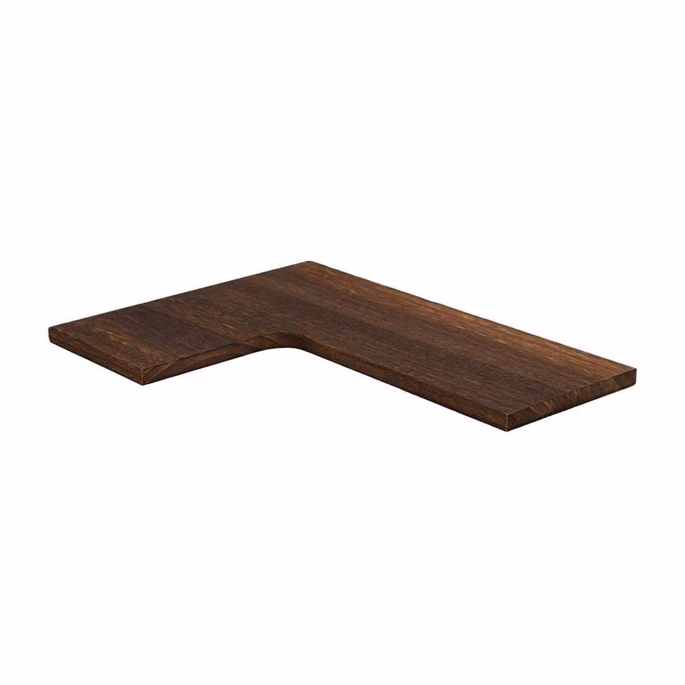 PAWNORA 4 Piece Industrial Wall Mounted Corner Storage Shelves in Brown Metal and Wood – 2