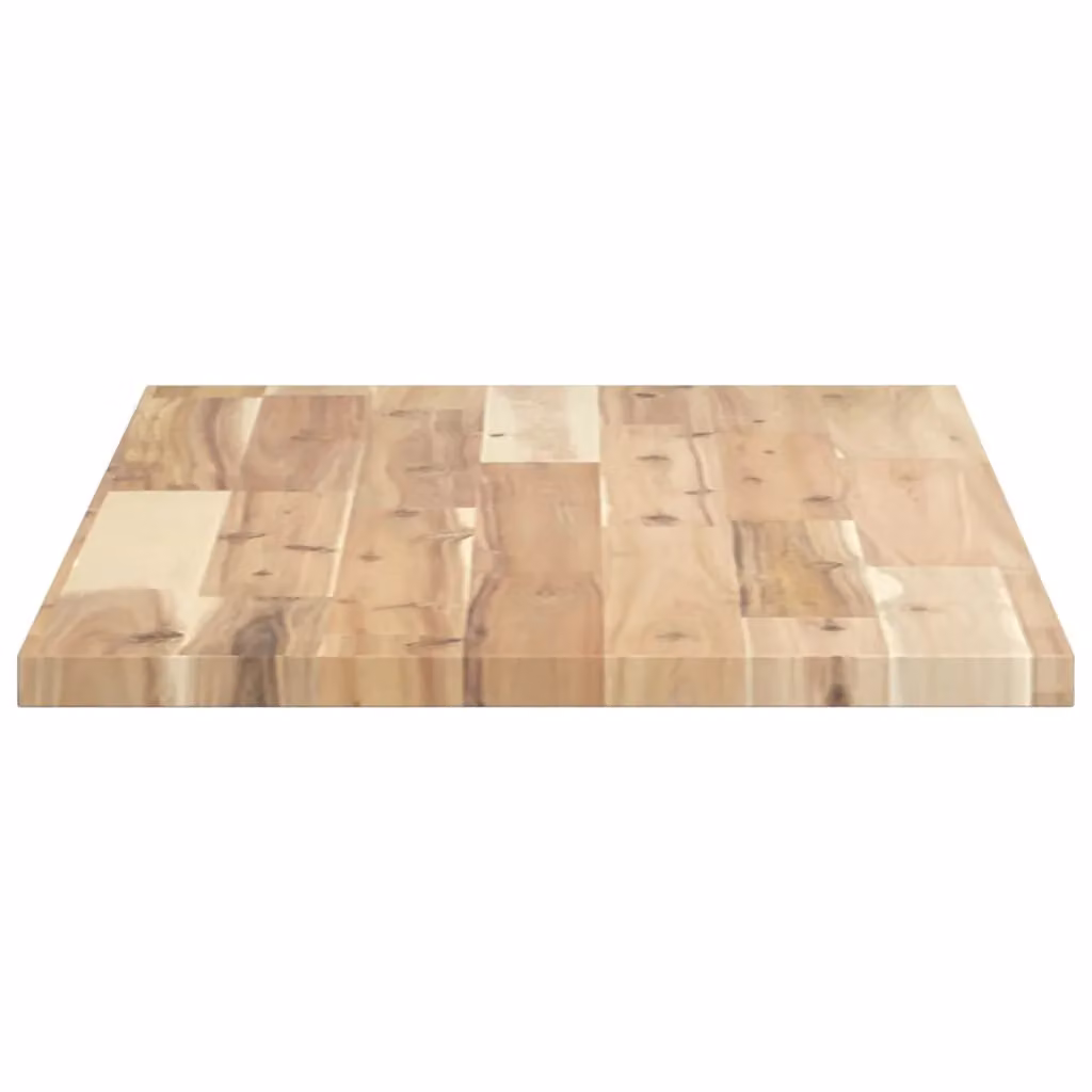 Berkfield Home Rectangular Solid Wood Acacia Table Top in Brown, W/D/H: 80 x 40 x 2 cm – 2