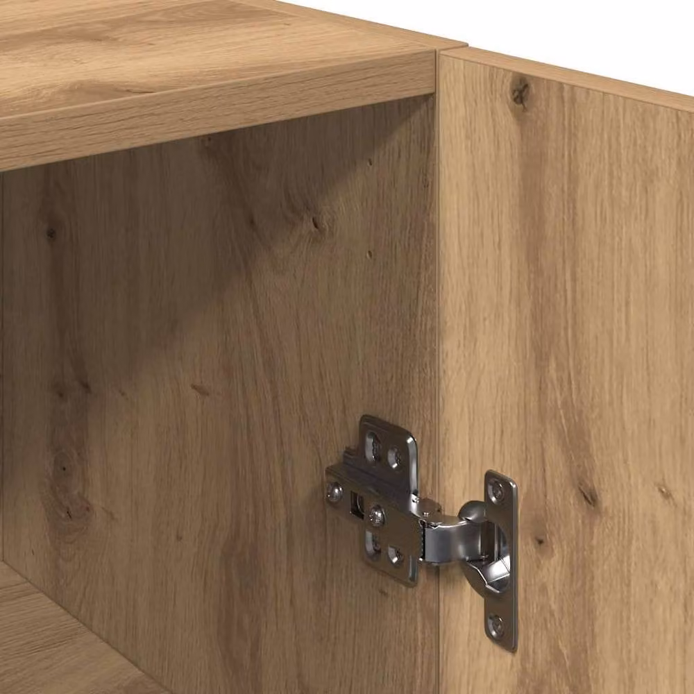 Berkfield Home Artisan Oak TV Cabinet in Brown, W/D/H: 30.5 x 30.0 x 90.0 cm – 3