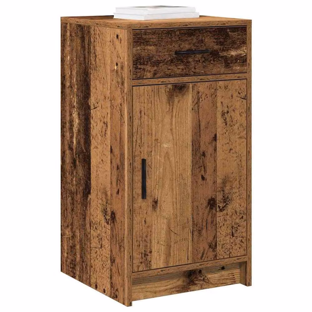 Berkfield Home Rustic Old Wood Sideboard in Brown, W/D/H: 40 x 41 x 75 cm – 3