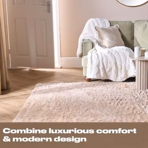 Sienna Rugs Modern Non-Slip Shaggy Runner Rug in Stone Look, W/D/H: 60 x 150 x 1 cm – 2