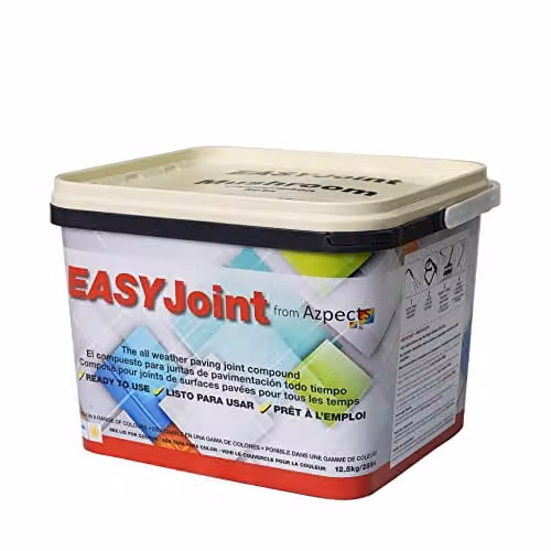 Azpects EASYJoint Ready Mixed Paving Jointing Compound for Outdoor Natural Stone and Slate, Mushroom, 12.5kg