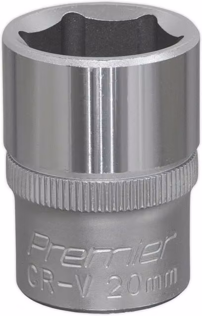 Loops 20mm Steel Drive Socket 1/2 inch Square Drive Chrome Vanadium Wrench Socket in Silver – 1