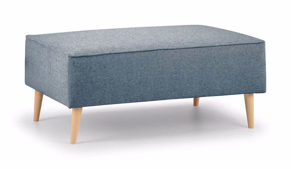 The Great Sofa Company Ailis Footstool Faro Denim in Blue – 2