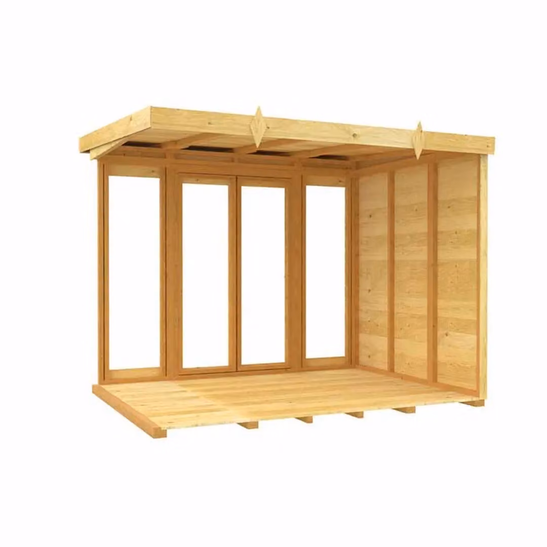 Buttercup Farm Brown Pent Summer House with Full Height Window, W/D/H: 243 x 214 x 201 cm – 3