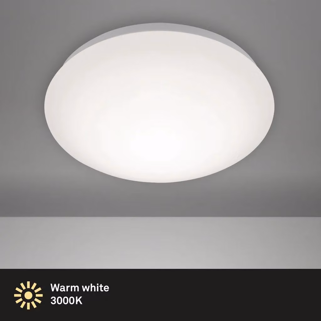 Briloner White 12W LED Round Ceiling Light with Warm White Glow – 2