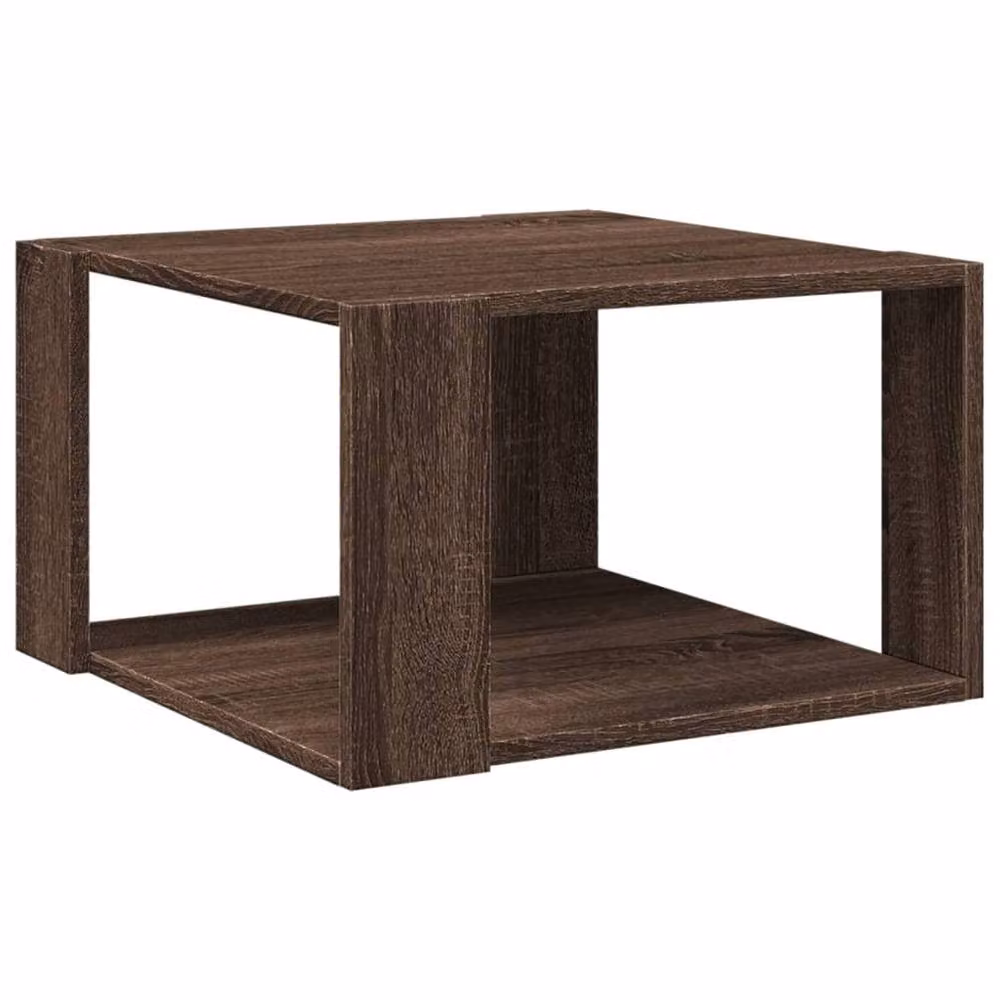Berkfield Home Decorative Coffee Table in Brown Oak, W/D/H: 51.5 x 51.5 x 30 cm – 3