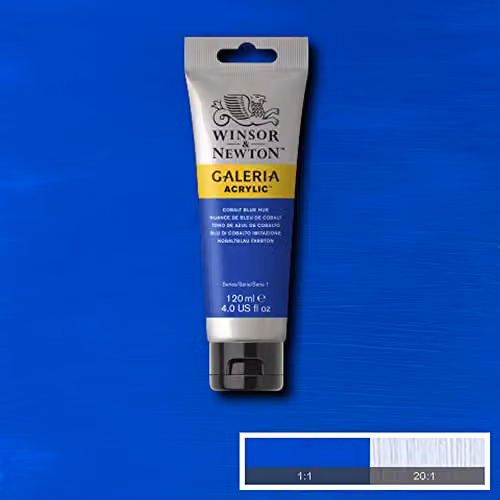 Winsor & Newton Galeria Acrylic Paint, Cobalt Blue, 120ml – 3