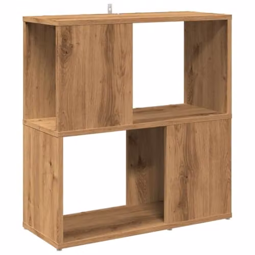 vidaXL Artisan Oak Book Cabinet in Brown, W/D/H: 60 x 24 x 63 cm