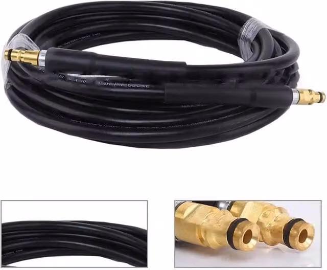 Nordara 6m High Pressure Extension Hose for K2-K7 Washers, Black