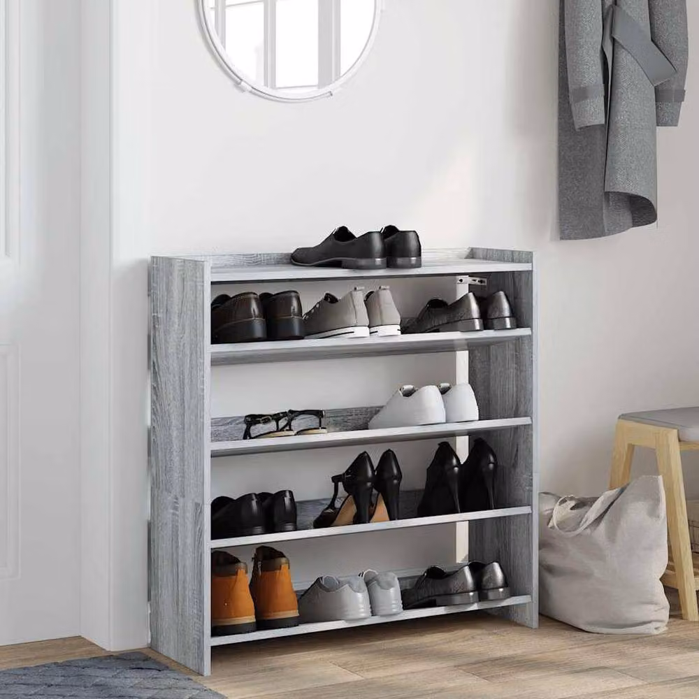 Berkfield Home Grey Sonoma Shoe Rack, W/D/H: 80 x 25 x 81 cm – 3