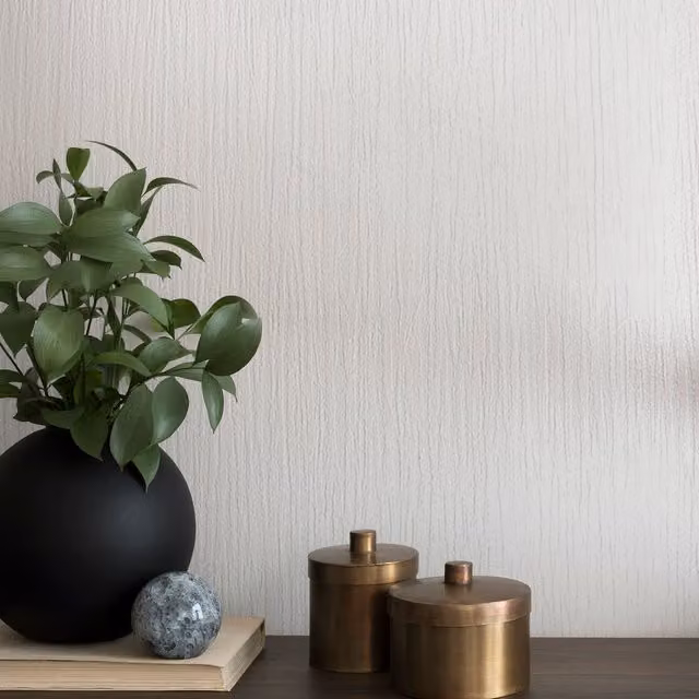 Superfresco White Paintable Grasscloth Textured Wallpaper