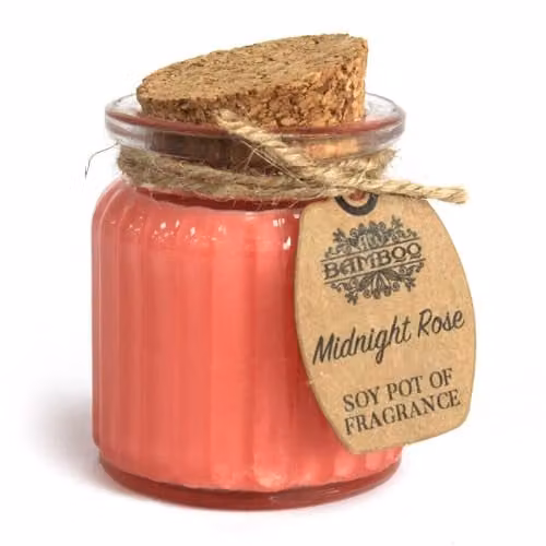 KDMD Midnight Rose Soy Pot of Fragrance Candles, Set of 2, Red – 1