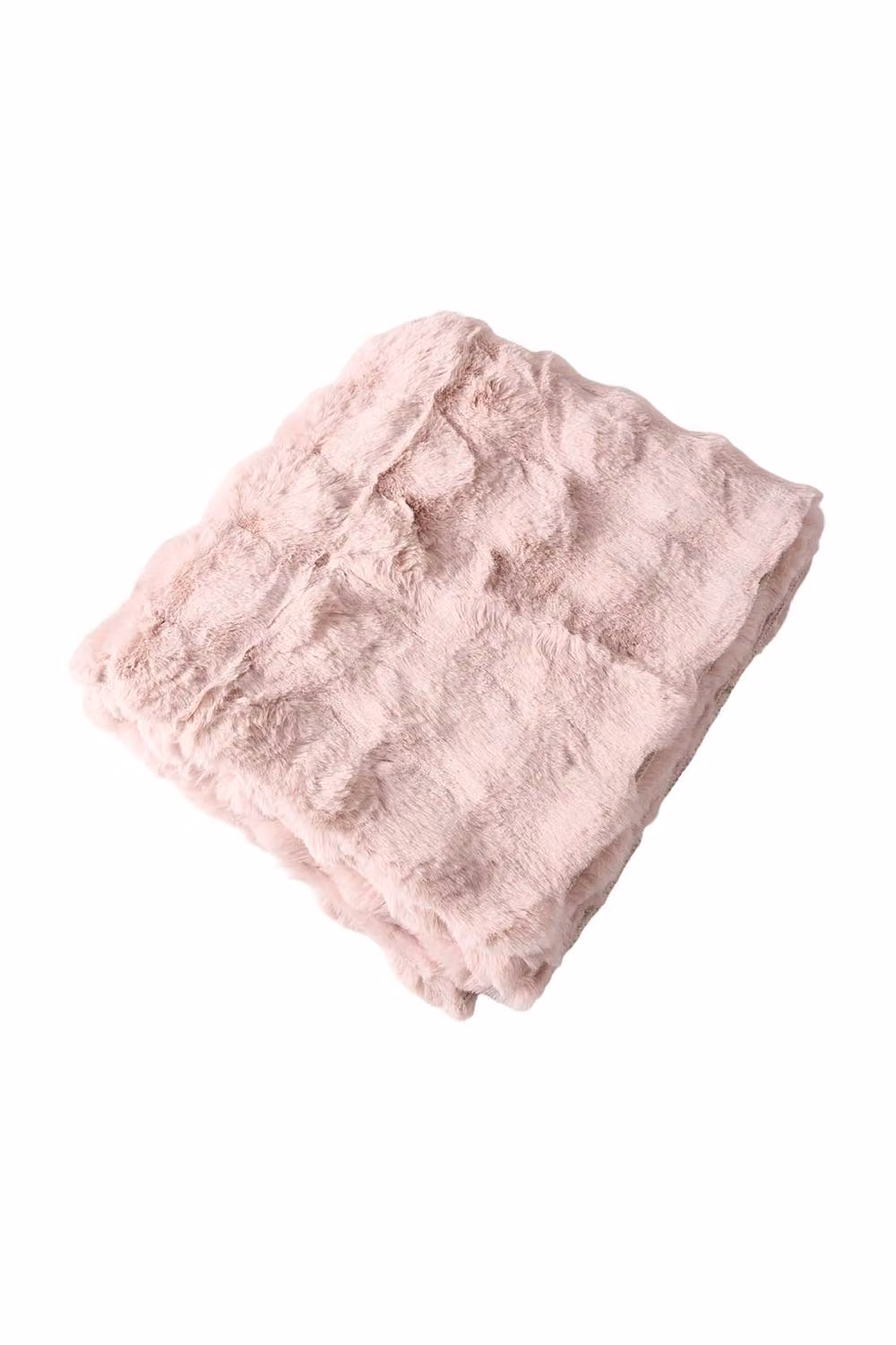 Garden Sanctuary Pink Faux Fur Throw Blanket – 2