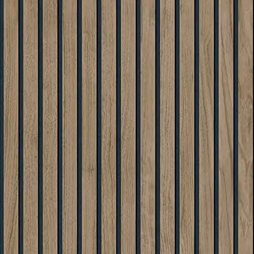 Belgravia Decor Panacea Wood Slats Wallpaper in Brown and Black with Geometric Abstract Design
