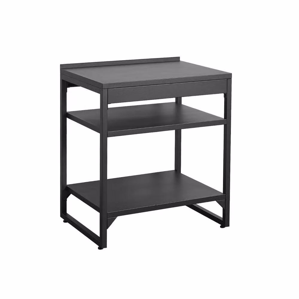 sweeek Outdoor Kitchen Steel Unit with 2 Shelves, Black, W: 80 cm, D: 60 cm, H: 92.5 cm – 2