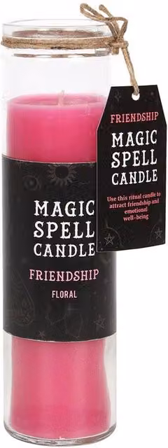 Something Different Friendship Magic Spell Floral Tube Candle in Pink