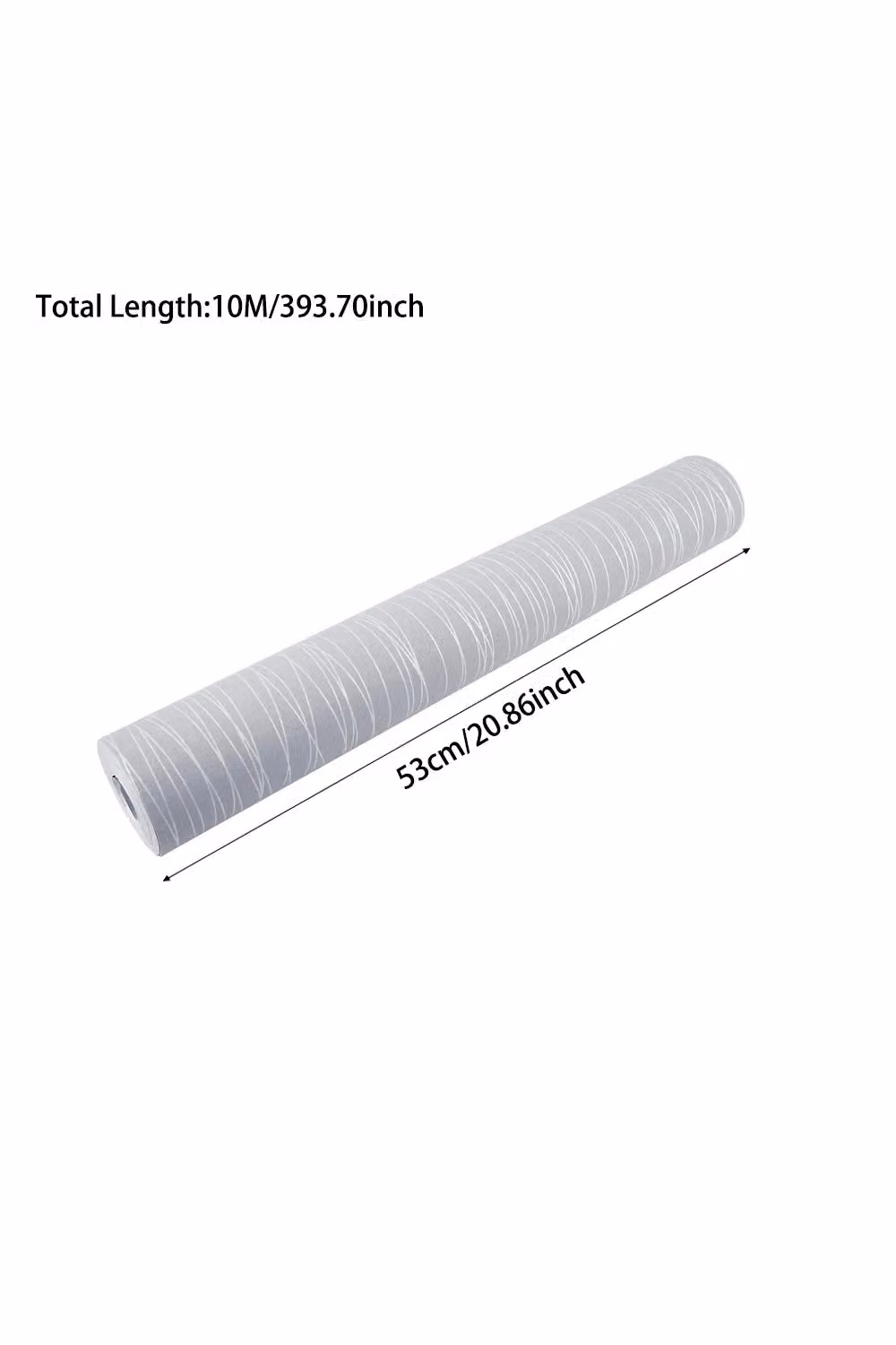 Living and Home Grey Non-Woven Geometric Curve Wallpaper, W: 53 cm, L: 10 m – 3