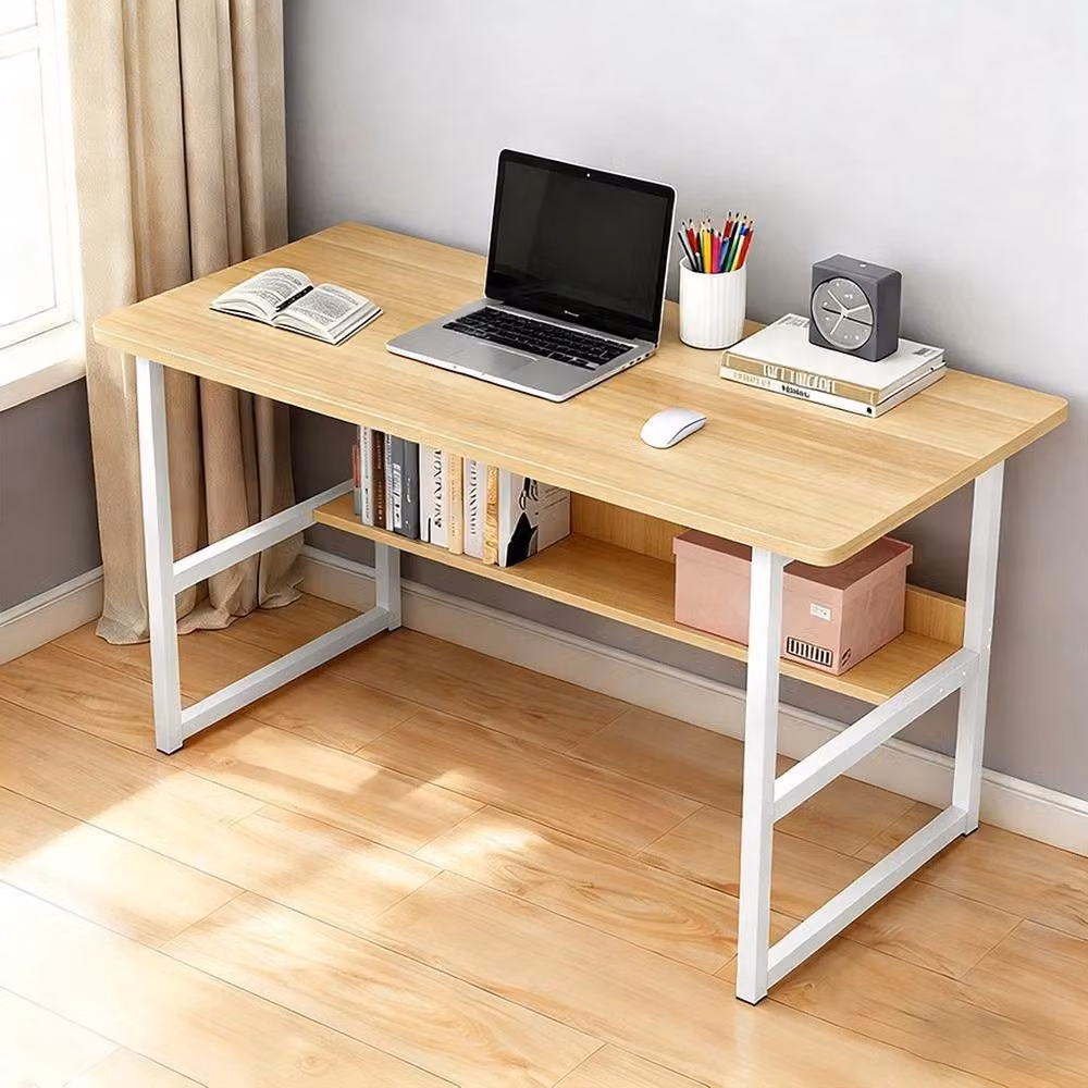 PAWNORA Premium Computer Desk in Natural, W/D/H: 120 x 40 x 70 cm – 3
