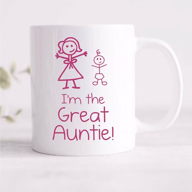 60 Second Makeover Women's I'm The Great Auntie Ceramic Mug in White