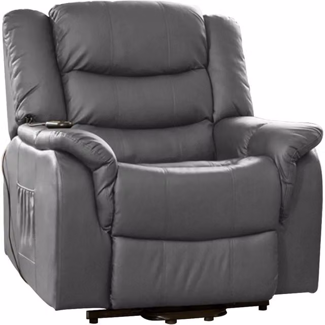 Artemis Home Almeira Electric Riser Recliner with Massage and Heat in Grey – 2