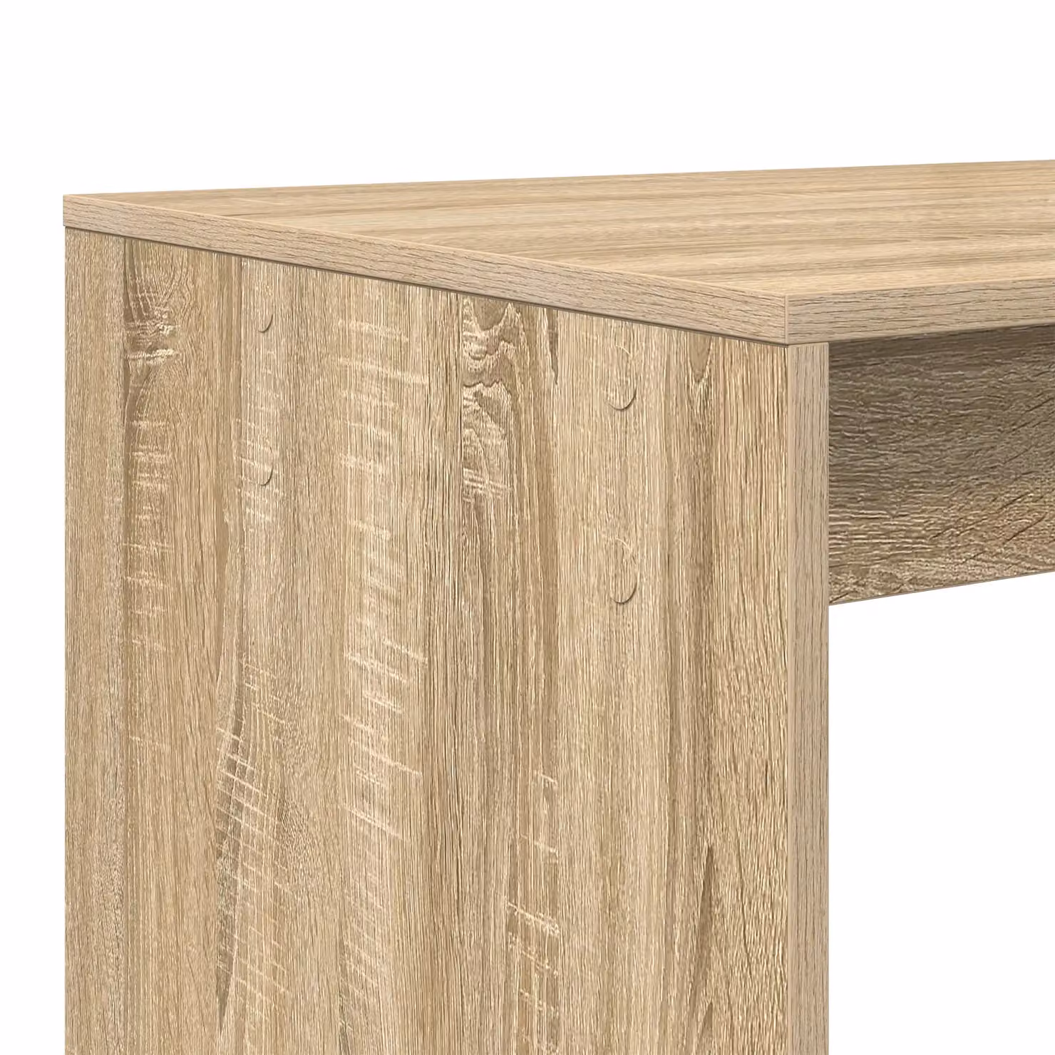 Berkfield Home Modern Computer Desk in Sonoma Oak Brown Engineered Wood – 4