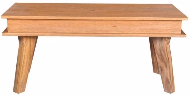 IH Design Classic Style Solid Sheesham Wood Dining Bench in Brown, W/D/H: 100 x 40 x 45 cm