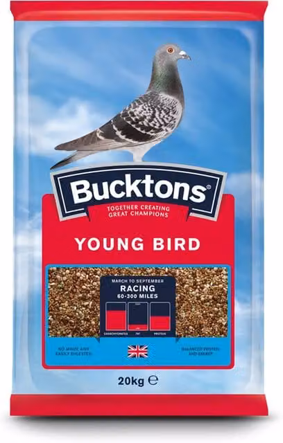 Bucktons Young Bird Seed Mix, 20kg, Multicolour