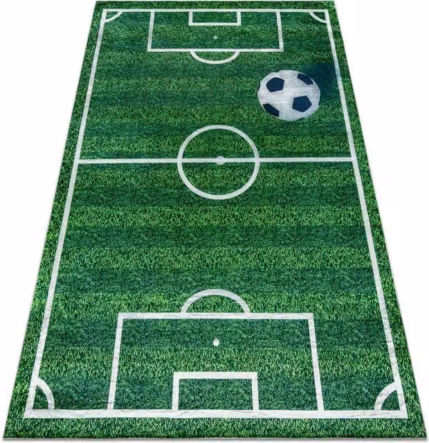 RugsX Boisko Kids Motif Rug in Green, W: 200 cm, D: 290 cm – 1