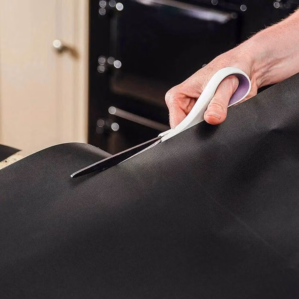 NESTLUNE Heavy Duty Reusable Non Stick Oven Cooker Liners, Black, W: 40 cm, D: 50 cm (3 Pack) – 3