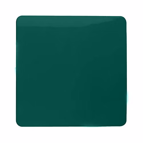 Trendi Single Flush Blanking Plate, Green Plastic – 3