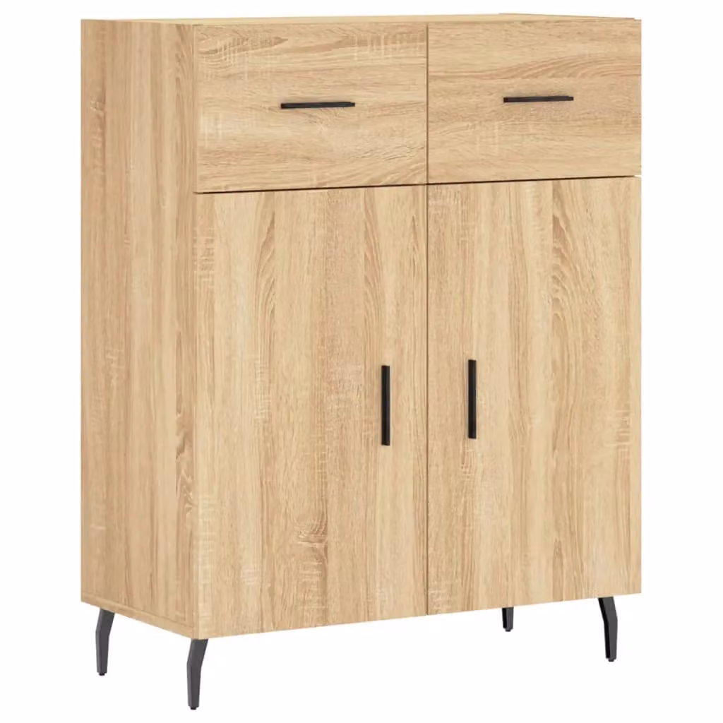 Berkfield Home Sonoma Oak Sideboard in Brown, W/D/H: 69.5 x 34 x 90 cm – 2