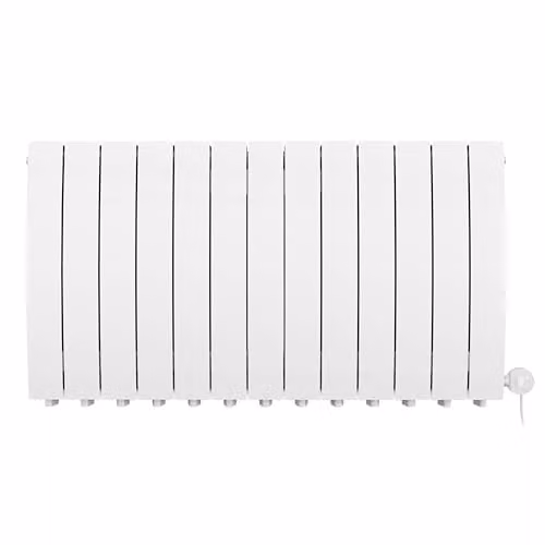 Terma Bergamo E Electric Radiator with Wifi and App Control, White Matt, W: 104.0 cm, H: 59.0 cm, 1.5 kW – 2