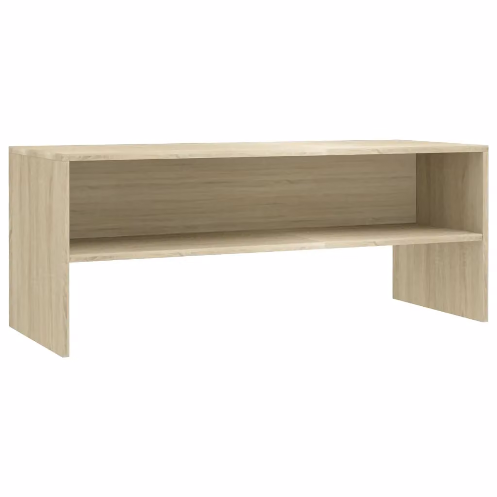 Berkfield Home Sonoma Oak TV Cabinet in Brown, W/D/H: 100 x 40 x 40 cm – 2