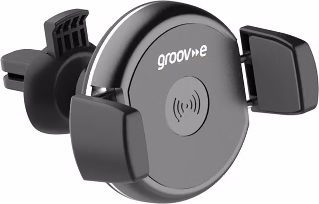 Groove Universal Wireless Charging In Car Holder, Air Vent Mount, Black