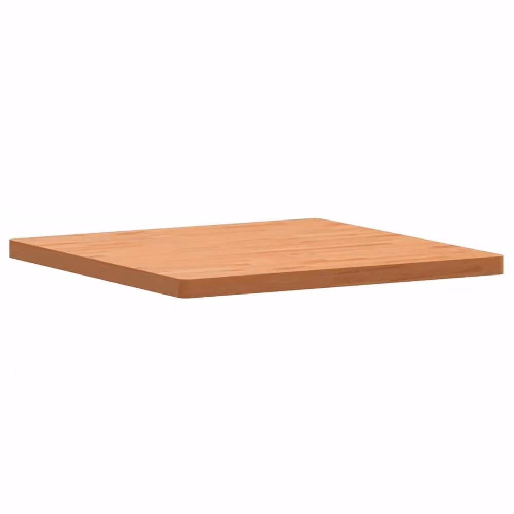 Berkfield Home Square Solid Wood Beech Table Top, Brown, W/D/H: 80 x 80 x 4 cm – 2